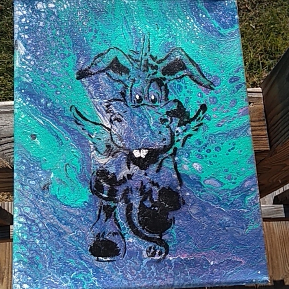 Acrylic pour painting